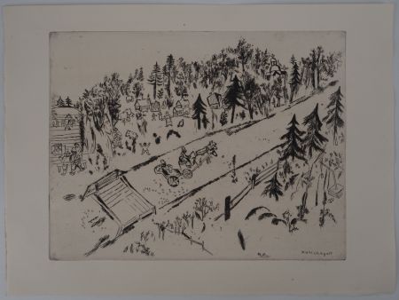 Stich Chagall - La traversée du village (En chemin)