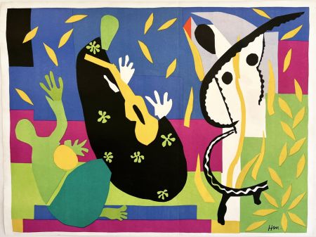 Lithographie Matisse - LA TRISTESSE DU ROI. Lithographie (1952)