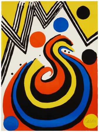 Lithographie Calder - La Vague