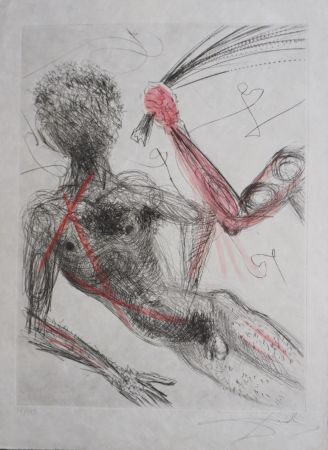 Stich Dali - La Venus aux Fourrures Woman With Whip