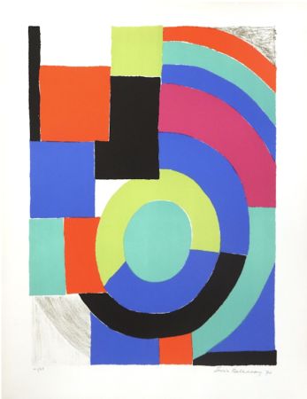 Lithographie Delaunay - La Verte