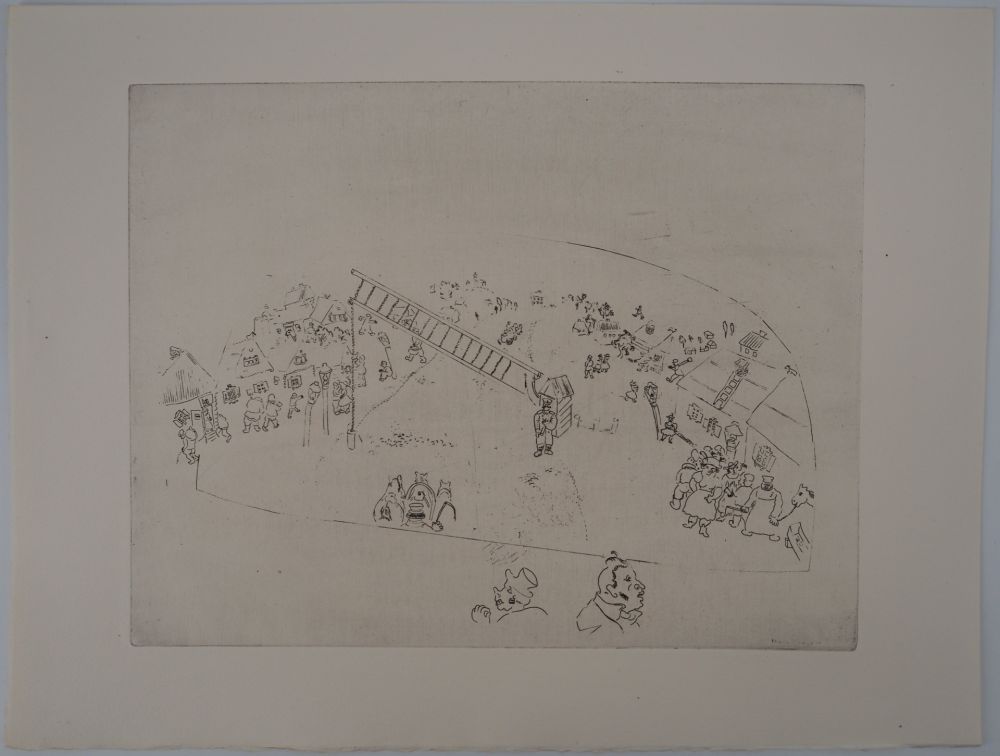 Stich Chagall - La vie de village (A la barrière de la ville)