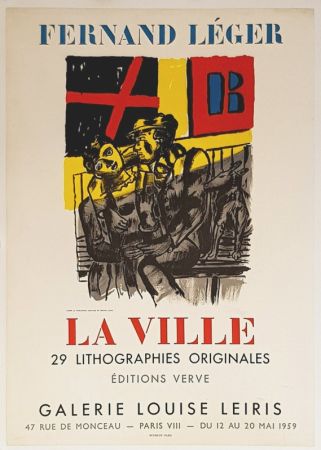 Lithographie Leger - La Ville  Galerie Louise Lieris