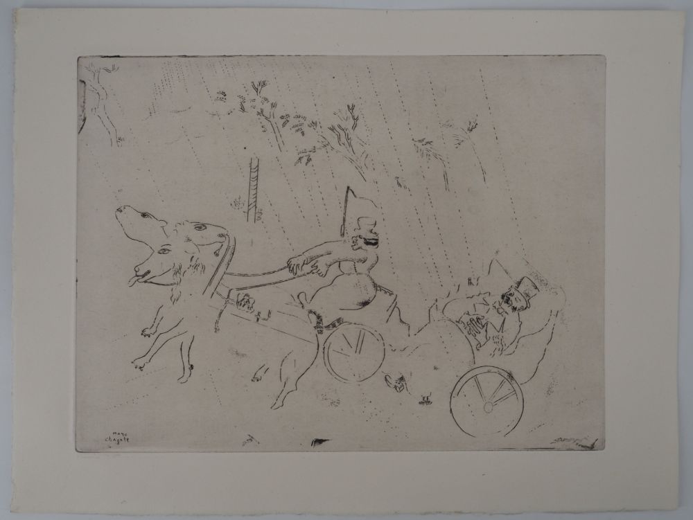 Stich Chagall - L'accident de calèche (La britchka s'est renversée)