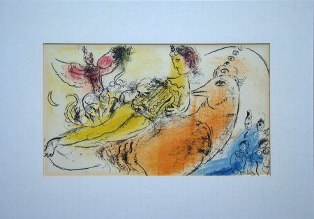Lithographie Chagall - L'Accordéoniste