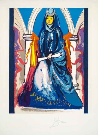 Lithographie Dali - Lady Blue