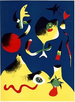 Lithographie Miró - L'air