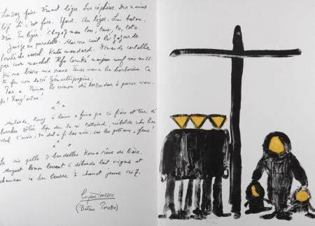 Lithographie Ionesco - Laissez faire, 1987 - Hand-signed