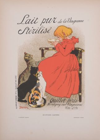 Lithographie Steinlen - Lait Pur de la Vingeanne, 1897