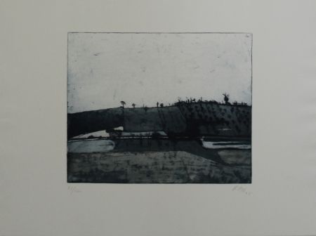 Radierung Und Aquatinta Biederbick - Landschaft / Landscape