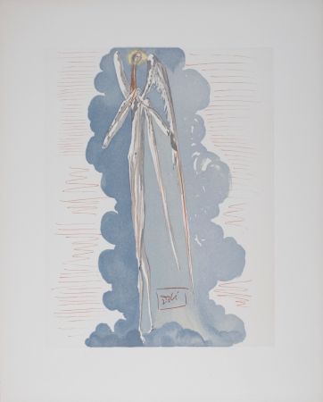 Lithographie Dali - L'Ange du 7ème ciel