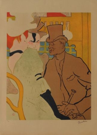 Lithographie Toulouse-Lautrec - L'Anglais au Moulin Rouge 