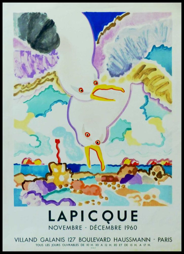 Plakat Lapicque - LAPICQUE GALERIE VILLAND GALANIS 