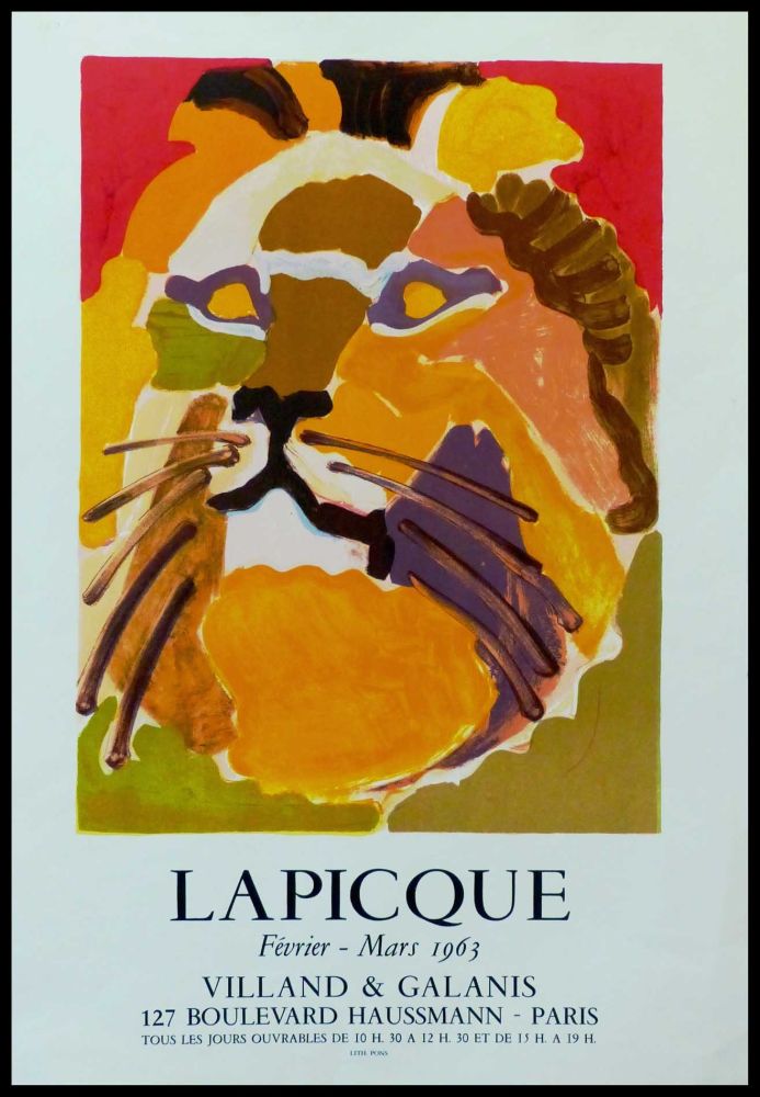 Plakat Lapicque - LAPICQUE GALERIE VILLAND GALANIS