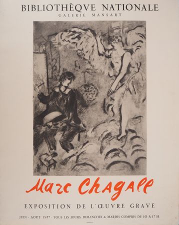 Illustriertes Buch Chagall - L'Apparition, Peintre et ange