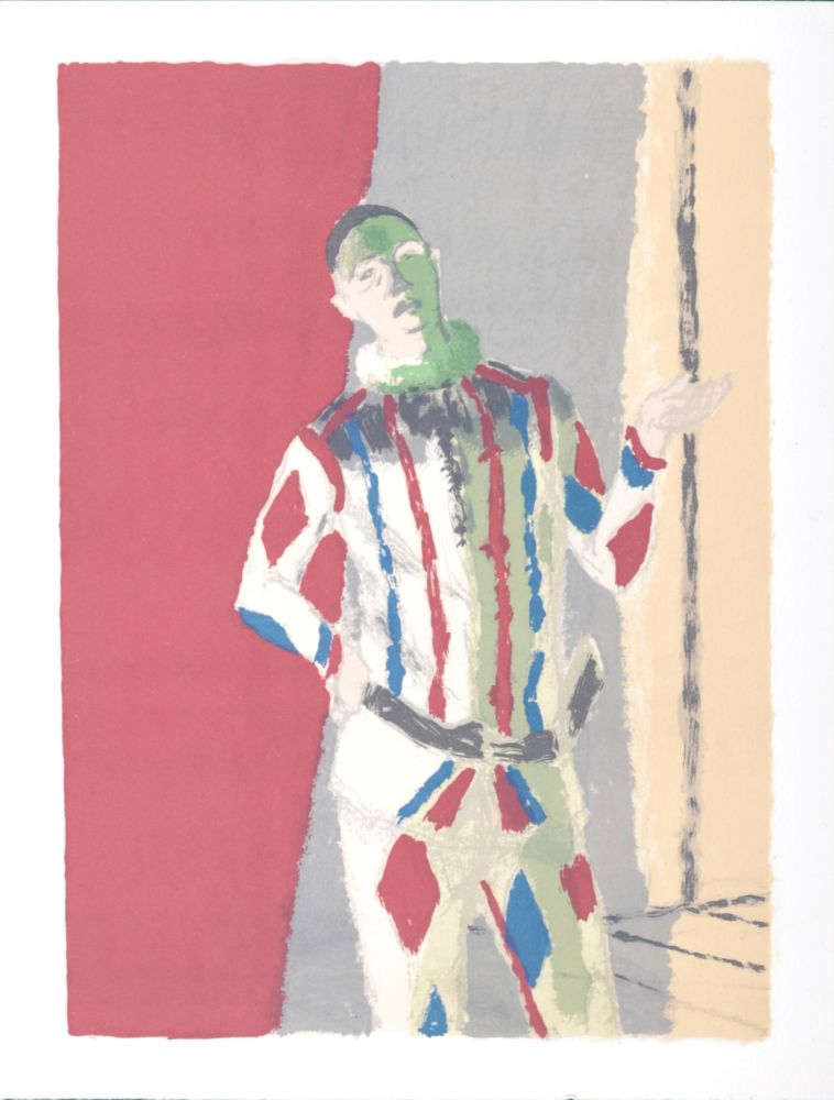 Lithographie Brianchon - L'Arlequin, 1972
