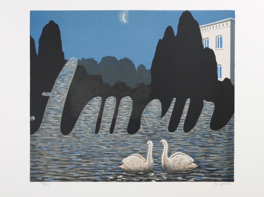 Lithographie Magritte - L'Art de la Conversation