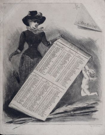 Lithographie Boutet - L'Art Moderne, 1883