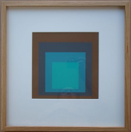 Siebdruck Albers - Late Forest - Homage to the Square