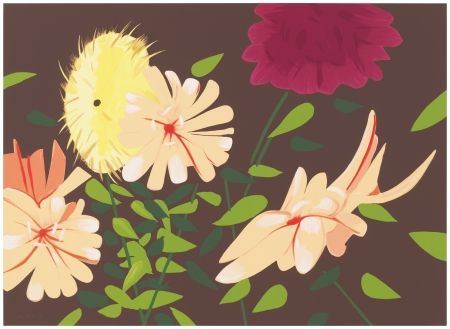 Siebdruck Katz - Late Summer Flowers