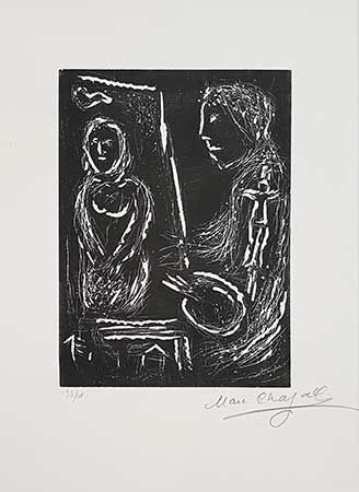 Linolschnitt Chagall - L'Atelier