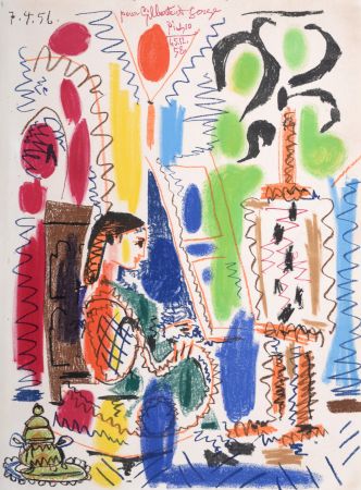 Lithographie Picasso - L'Atelier de Cannes, 1958 - Plate signed