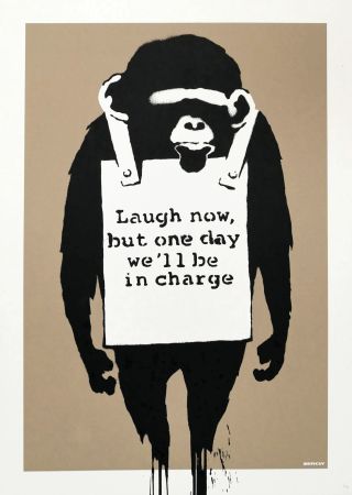 Heliogravüre Banksy - Laugh Now (unsigned)