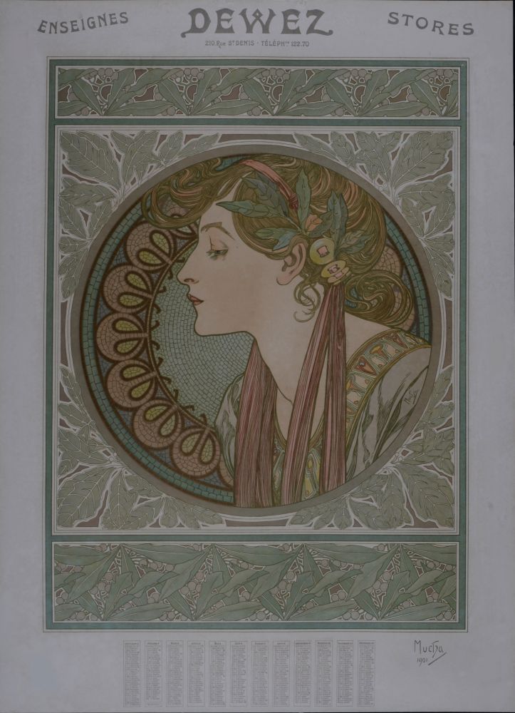 Lithographie Mucha - Laurel, 1909