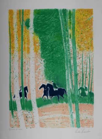 Lithographie Brasilier - L'Automne, 1991 - Hand-signed