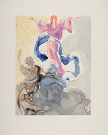 Holzschnitt Dali - Le 1er Ciel, 1963
