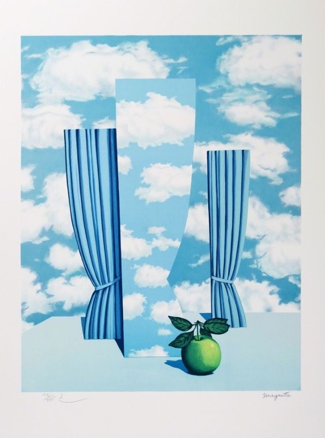 Lithographie Magritte - Le Beau Monde