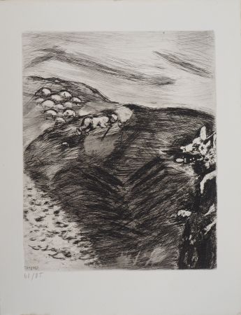 Stich Chagall - Le berger et le loup (Le loup devenu berger)