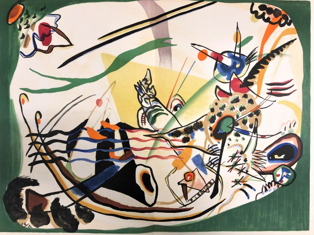Lithographie Kandinsky - Le bord vert