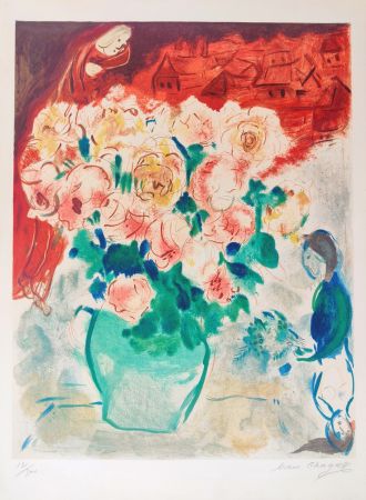 Lithographie Chagall - Le Bouquet 