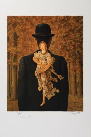 Lithographie Magritte - Le Bouquet 