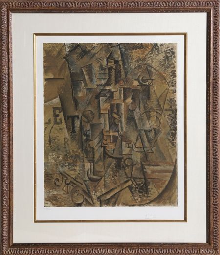 Collograph Picasso - Le Bouteille de Rhum