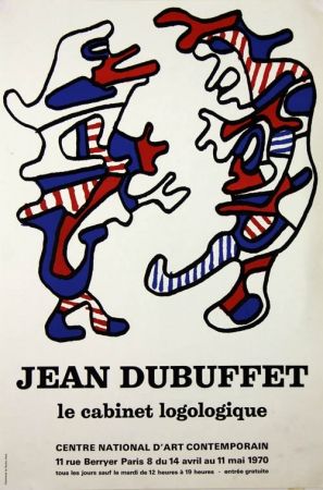 Lithographie Dubuffet - Le Cabinet Logologique 