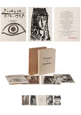 Illustriertes Buch Picasso - LE CARMEN DES CARMEN : 3 aquatintes, 1 pointe-sèche et 1 lithographie originales (1954)