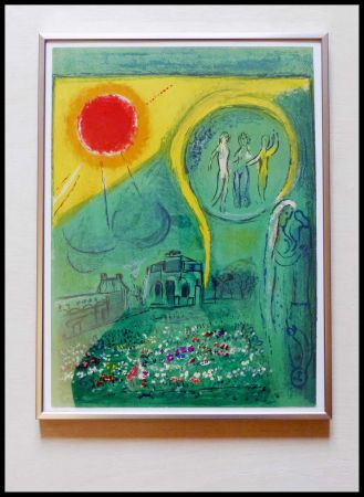 Lithographie Chagall - LE CARROUSSEL DU LOUVRE