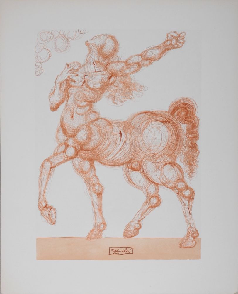 Lithographie Dali - Le Centaure