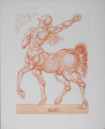 Lithographie Dali - Le Centaure