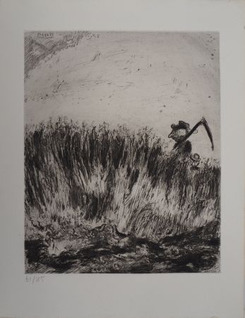 Stich Chagall - Le champ (L'Alouette et ses petits, avec le maître d'un champ)
