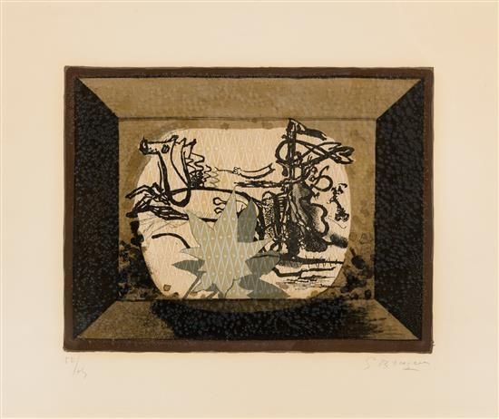 Lithographie Braque - Le Char (The Chariot III)