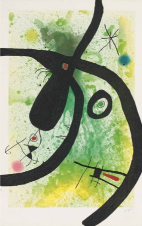 Radierung Und Aquatinta Miró - Le Chasseur de Pieuvres