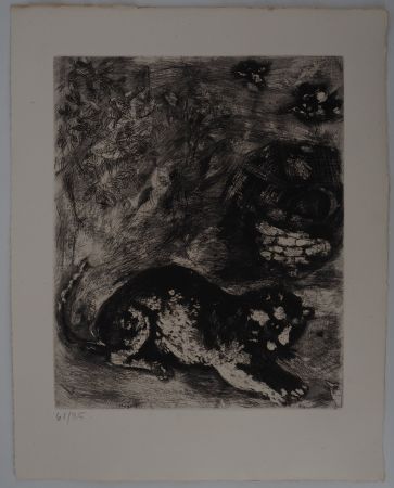 Stich Chagall - Le chat et les deux moineaux