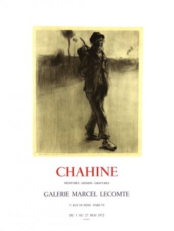 Lithographie Chahine - Le Chemineau