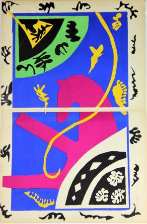 Lithographie Matisse - Le Cheval L'Ecuyere et le Clown de la serie Jazz
