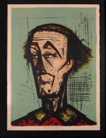 Lithographie Buffet - Le clown Auguste, 1968 - Hand-signed, numbered & framed.