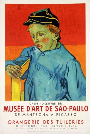 Lithographie Van Gogh - Le Colegien, Musée D'Art de Sao Paulo