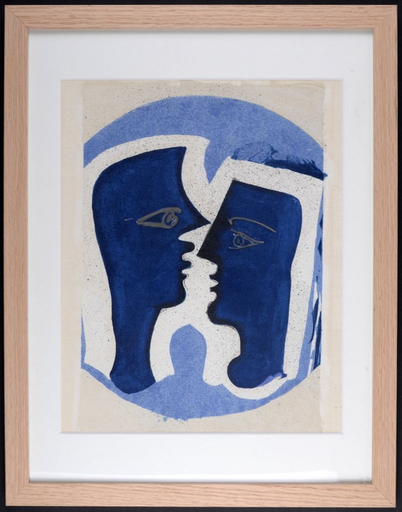 Keine Technische Braque - Le Couple, 1963 - Framed